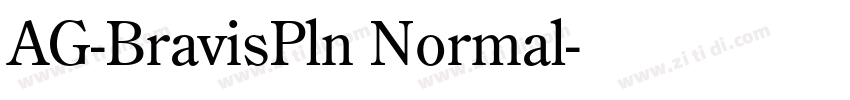 AG-BravisPln Normal字体转换